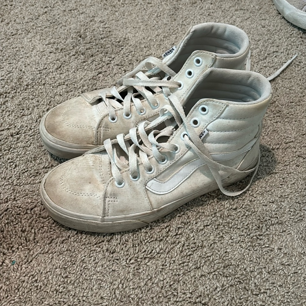 High Top White Vans